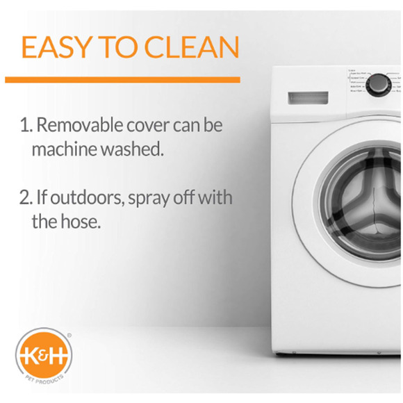 K&H Dog Warming Cot Elevated Dog Bed, Chocolate/Fleece Medium 25 X 32 X 7 Inches - Picture 5 of 10